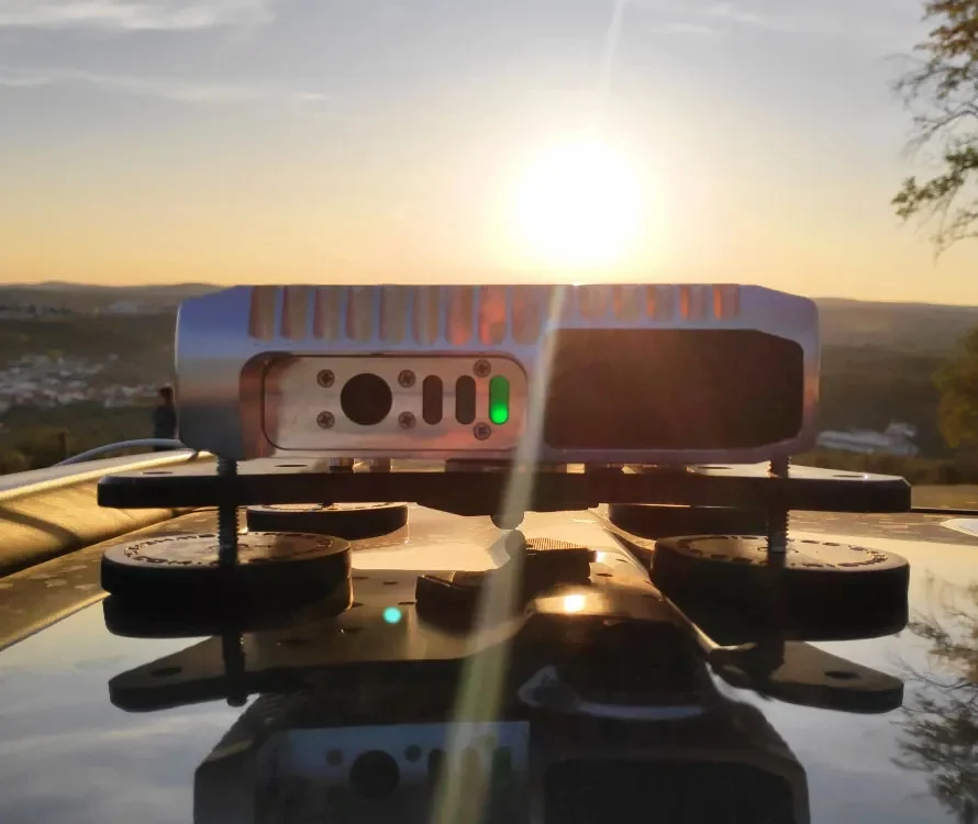 Satellite IoT terminal deployed in field
